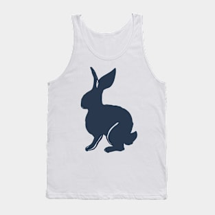 rabbits in the vegetable garden dark blue Tank Top